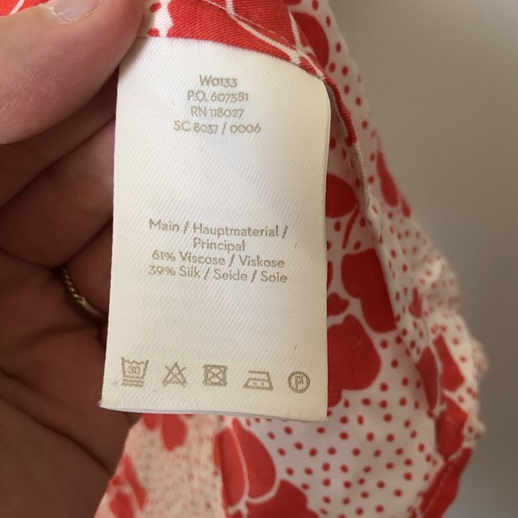 boden ruffle floral white top plus size 16 - Picture 4 of 5